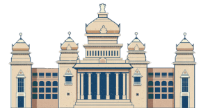 image of historic vidhana-soudha building in Bangalore